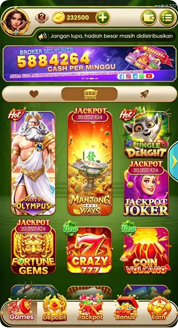 modal777 Preview - Resmi Unduh